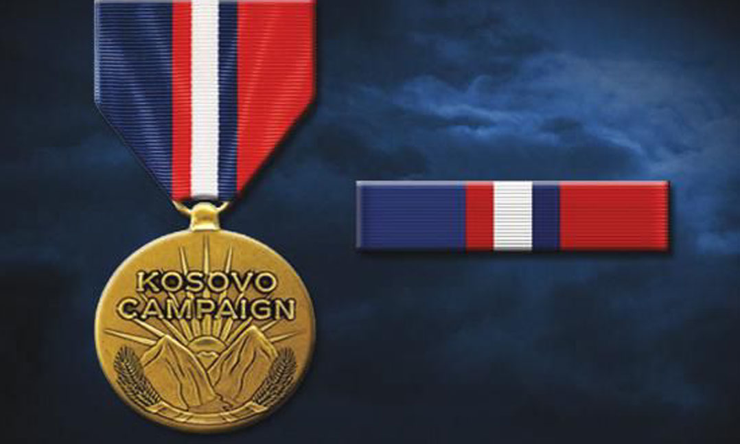 Kosovo campaign medal and ribbon