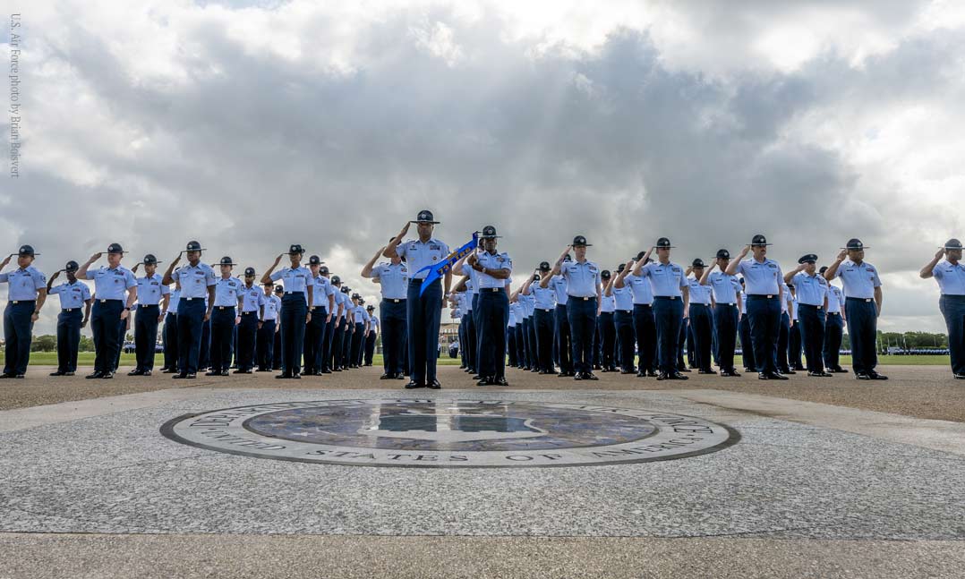 Members of the United States Space Force U.S. Air Force photo by Brian Boisvert