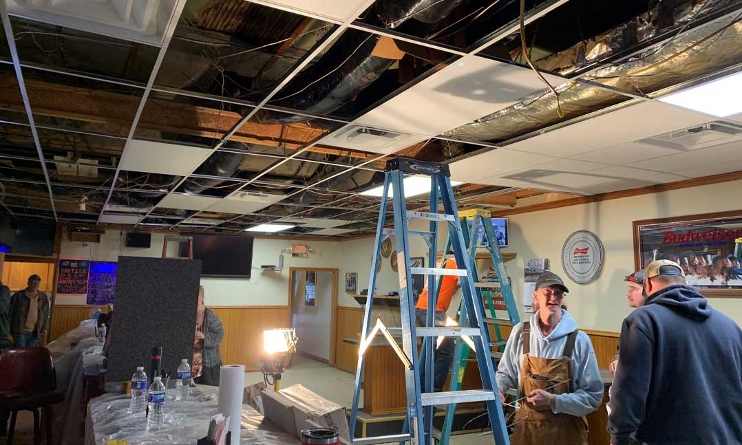 VFW Post members and the community complete renovations at the Post