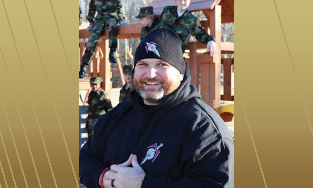 Keagan Miller overlooks a training exercise by his Miami Valley Young Marines in October 2021