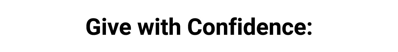 Give with Confidence