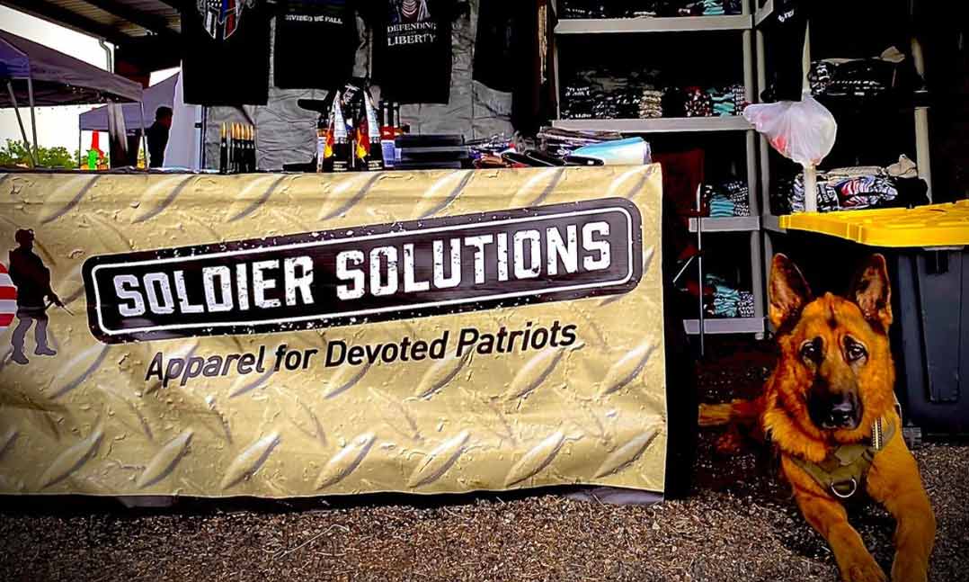 Veteran Jonathan Williams' service dog Tank