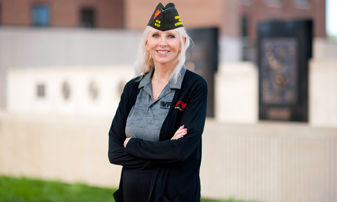 VFW Commander-in-Chief Carol Whitmore visits VFW’s Centennial Plaza